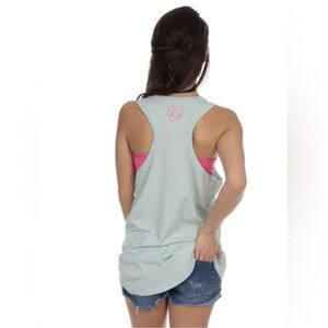 Lauren James Racer Back Logo Tank Mint Size Large